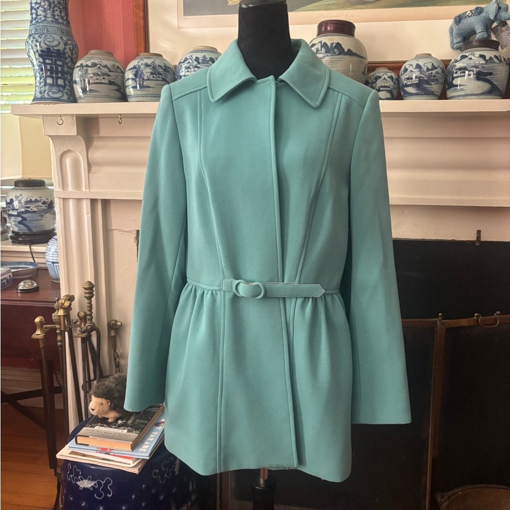 Women's Teal Belted coat
